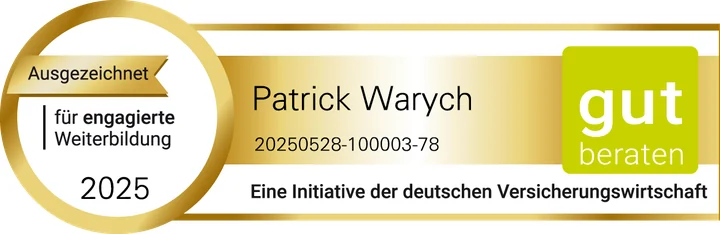Gut beraten 2025: Patrick Warych — ausgezeichnet für engagierte Weiterbildung